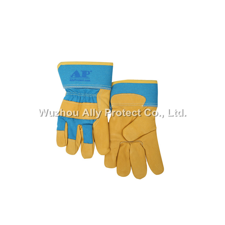 AP-2501 Grain Pigskin Fleece-lined Winter Gloves